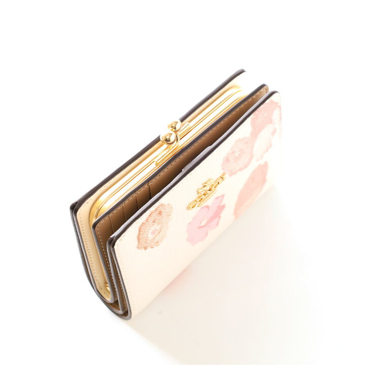 楽天市場】コーチ 財布 花柄 coach CR794 二つ折り がま口財布  