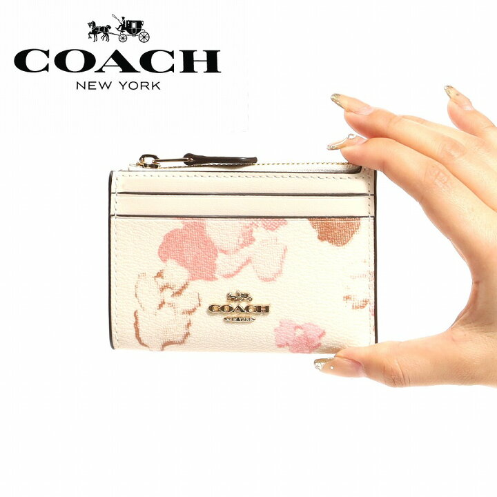楽天市場】COACH CR947 IMCAH ミニ スキニー ID ケース フローラル  