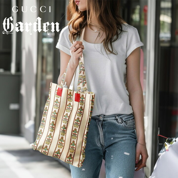 楽天市場】GUCCI Garden グッチ 522707 正規品 キャンバストート マチ 