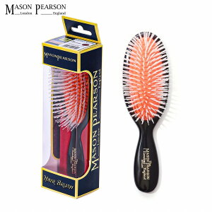 【名入れ】 MASON PEARSON メイソンピアソン ポケットナイロン ダーク・ルビー N4 ブランド ヘアブラシ くし 櫛 ヘアケア ヘアケアブラシ 高級 プレゼント ギフト コーム くし 高級