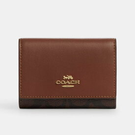 COACH コーチ 三つ折り財布 ミニ財布 ブランド ファスナー l字 シグネチャー PVC キャンバス