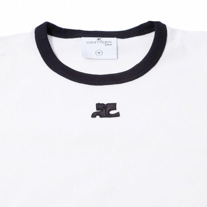 楽天市場】COURREGES クレージュ コントラストスリム Tシャツ Sサイズ 