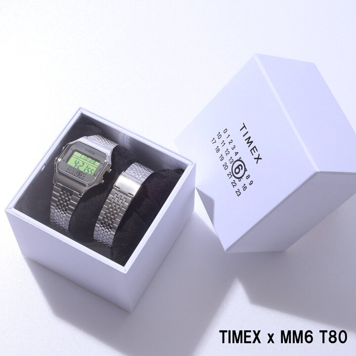 楽天市場】【残り5点】 Timex × MM6 T80 デジタルウォッチ S33YW0002 