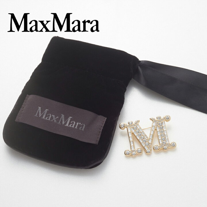楽天市場】【残り1点 本物 新品】 Max Mara クリスタル ブローチ 