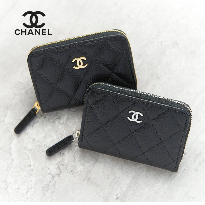 楽天市場】【残り1点 専用BOX付 人気のキャビアスキン】 CHANEL 