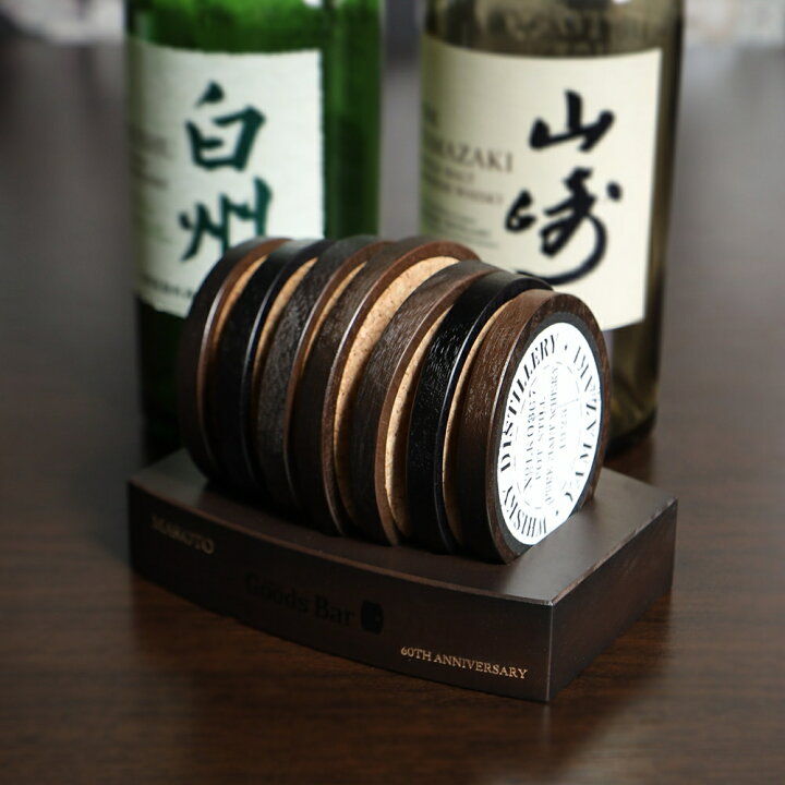 楽天市場】グッズバーオリジナル樽型コルクコースター7枚セット 