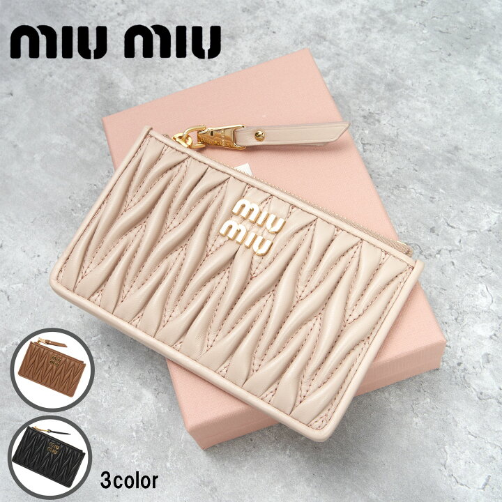 楽天市場】MIU MIU ミュウミュウ マテラッセレザー カードケース  