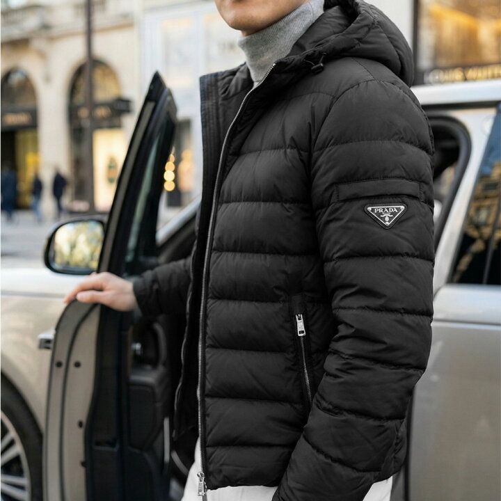 楽天市場】【新品 本物】 PRADA ダウンジャケット PIUMINO SGH072 M L 