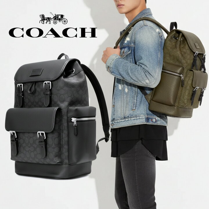 楽天市場】COACH CE523 BLACK スプリント バックパック シグネチャー 