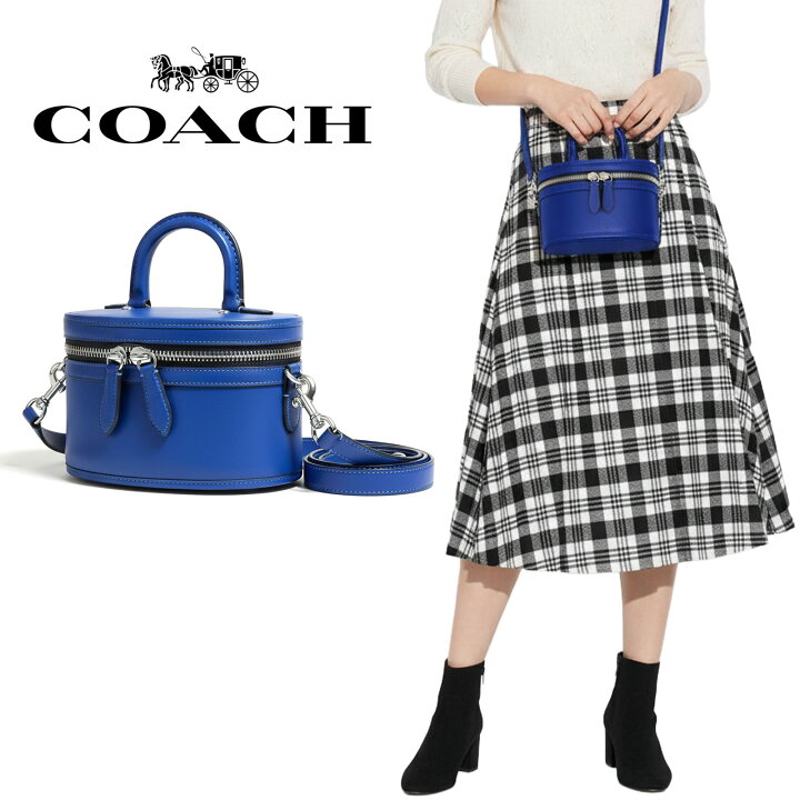 楽天市場】残り1点 COACH CB220 BLUE トレイル バッグ コーチ バッグ 