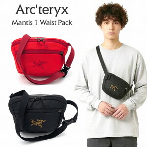 ARCTERYX �A�[�N�e���N�X �ϋv���� Arc'teryx Mantis 1 Waist Pack �E�G�X�g�o�b�O �E�G�X�g�p�b�N �N���X�{�f�B�o�b�O 1.5L �y�� 24K Black Dynasty Carmine