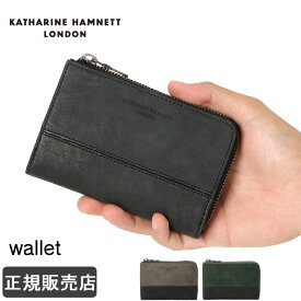 キャサリンハムネット 財布 二つ折り財布 縦型 ボックス型小銭入れ KATHARINE HAMNETT 490-50600 本革 レザー メンズ ブランド