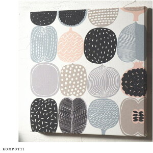 �Ǌ|�� �ݒu�ȒP �t�@�u���b�N�p�l�� �k�� �}�����b�R marimekko KOMPOTTI 30×30cm �P�i �z���C�g�x�[�W���O���[ �R���|�b�e�B ���� �Ǐ��� �k���C���e���A ���났�̋�� �����X�y�[�X