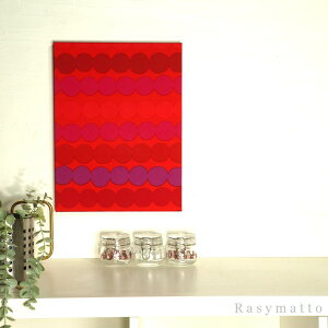 �k�� �}�����b�R �t�@�u���b�N�p�l�� marimekko Rasymatto 40×30cm red ���b�h���C�� ���V�B�}�b�g �C���e���A�p�l�� �A�[�g�p�l�� ����