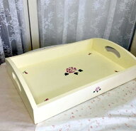 数量限定 マニーローズ Woodトレー木製トレー W42 D28 H8cm【アリスの時間】★