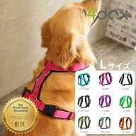 犬 ハーネス 引っ張り防止 抜けにくい【4dox コンフォートプラスハーネス Lサイズ】大型犬 5点調整 全面…