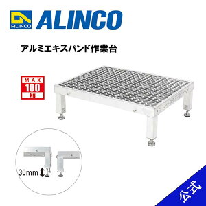 【廃番品】作業台 1段 アルミエキスパンド作業台 連結 SAC220 天板600×450