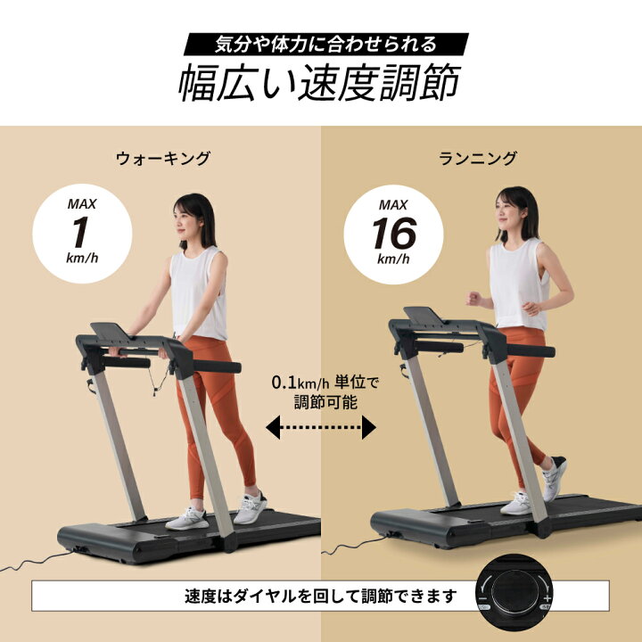 楽天市場】ルームランナー MAX16km/h 低床設計 ランニングマシン16km/h 