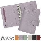 ファイロファックス システム手帳 ミニ6穴サイズ ノーフォーク Norfolk Filofax スモール ポケットサイズ 本革 牛革 リング径25mm 大容量 2024年ダイアリー付き メンズ レディース ベルトボタン留め式