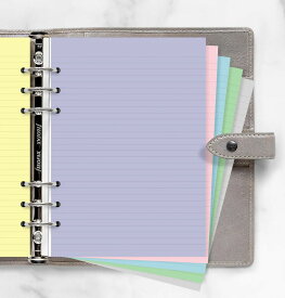 ファイロファックス システム手帳 リフィル A5サイズ パステル 横罫紙 Filofax 6穴 132610 デスクサイズ