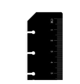 ファイロファックス システム手帳 リフィル ミニ6穴サイズ ルーラー Black ブラック ポケット スモールサイズ Filofax 213609