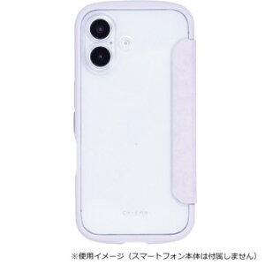 Chrome-NATURAL iPhone17��p�w�ʎ蒠�^�P�[�X Lavender/���x���_�[ iP25-61-CHN04