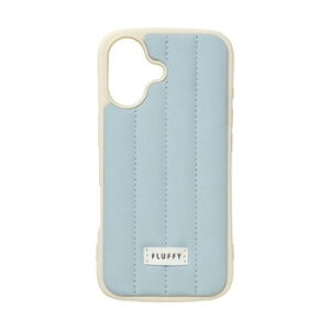 FLUFFY iPhone17��p�w�ʌ^�P�[�X Pale Blue/�y�[���u���[ iP25-61-FFYH03