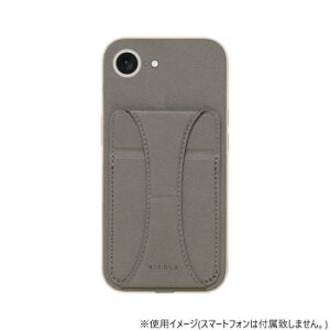 iPhone16e��p�w�ʌ^�P�[�X NICOLA Charcoal iP24SP-NIC02