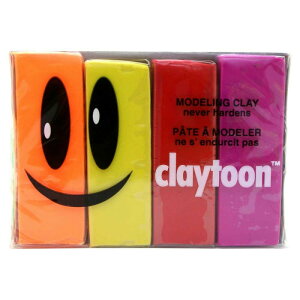 MODELING CLAY(���f�����O�N���C)�@claytoon(�N���C�g�[��)�@�J���[���S�y�@4�F�g(�z�b�g)�@1Pound�@3�Z�b�g