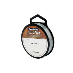 Beadalon(�r�[�_����) WildFire (���C���h�t�@�C���[) �r�[�Y�X�e�b�`��p�� �O���[ 0.15mm