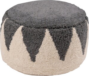 ラウンドスツール コットン クッション 発泡ビーズ 軽量 完成品 クッション代用 オットマン 玄関 補助用椅子 リビング ソファ前 腰掛け 小型 おしゃれ インテリア 家具 アクセント グレー