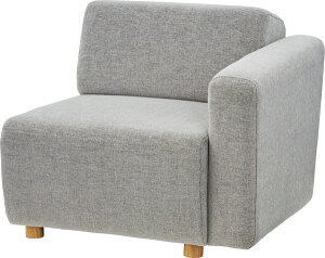 キューブ 片肘ソファ(向かって右肘) ソファ ソファー 1人掛け 1人用 北欧 片肘 向かって右 コーナー ファブリック 布地 おしゃれ グレー