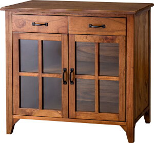 ティンバー キャビネット ミンディ材 天然木 アンティーク スリム 省スペース 小さめ 黒アイアン 収納 扉付き 棚付き 引き出し付き ガラス扉 おしゃれ 模様替え ブラウン