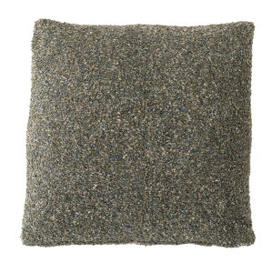 クッション 緑 カーキ 正方形 おしゃれ ソファ ブークレ生地 くすみカラー スクエア 無地 シンプル 四角 リビング もこもこ 北欧 モダン 大きめ ベッド グリーン