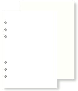 ダ・ヴィンチ システム手帳 リフィル A5サイズ・ノート 徳用ノート（無地） ホワイト davinci DAR457W