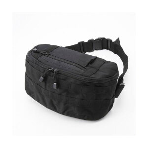 MO LLE対応半円形防水ウエストバッグ ブラック