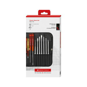 PB SWISS TOOLS �s�[�r�[�X�C�X�c�[���Y 10�{�g ���֎��h���C�o�[�Z�b�g �y�[�p�[�{�b�N�X�� 215.CBB/2 �H�� �c�[�� DIY