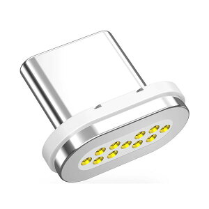 (まとめ) CIO マグネットシリコンケーブル専用C端子 ホワイト CIO-SLMG-T-C-WH 1個 【×5セット】