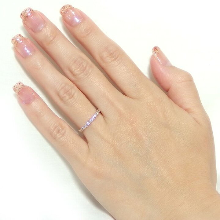 楽天市場】ダイヤモンド リング ハーフエタニティ 0.5ct 10号 K18 