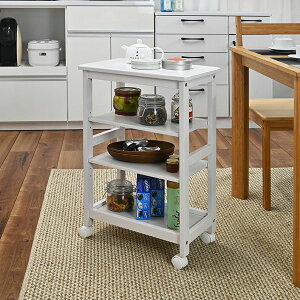 棚 ラック シェルフ キッチンワゴン 白」の人気商品一覧・価格比較 