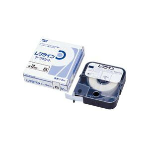 マックス レタツイン テープカセット 12mm幅×8m巻 白 LM-TP312W 1個