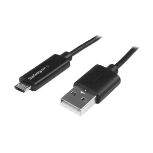 StarTech.com Micro USB[dP[ui[dm点LEDCgtj 1m Type AiIXj-MicroBiIXj ubN USBAUBL1M 1{