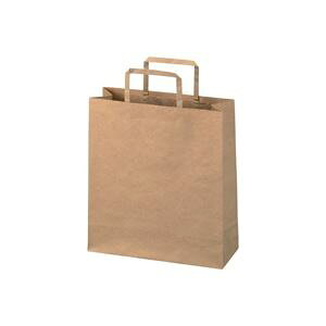 (まとめ)ジョインテックス 手提袋 平紐 茶 小 50枚 B291J-B【×4セット】