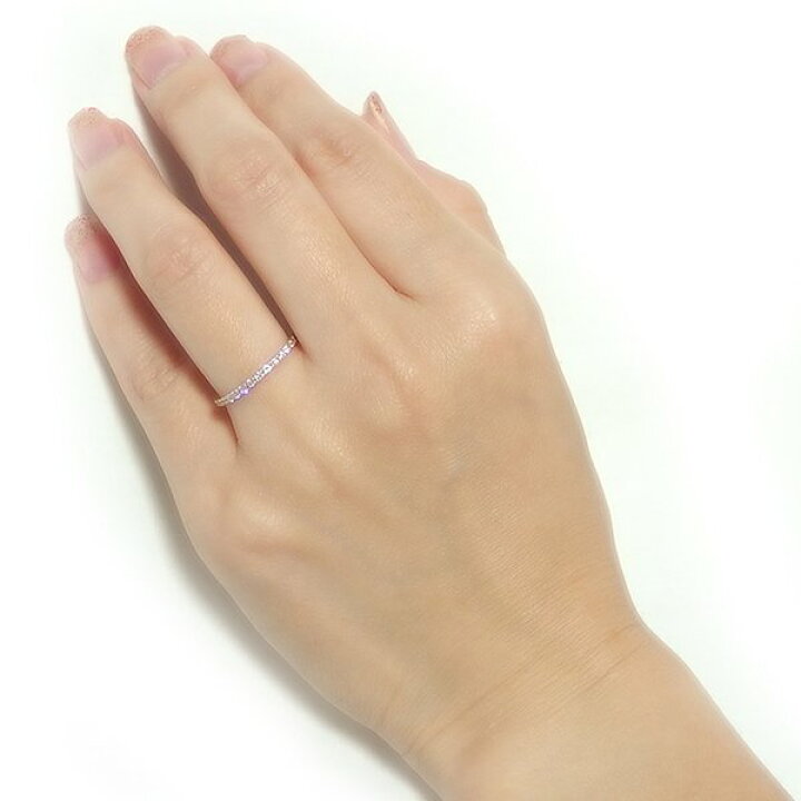 楽天市場】ダイヤモンド リング ハーフエタニティ 0.2ct 8号 K18 