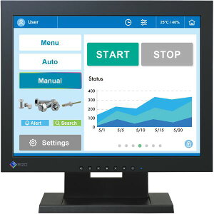 EIZO 38cm(15.0)�^�^�b�`�p�l�������J���[�t�����j�^�[ DuraVision FDX1502T-T�u���b�N FDX1502T-TBK