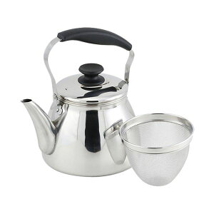 パール金属 モルティ 18-8ステンレス製広口ケットル 3.0L 茶こしアミ付 HB-5643
