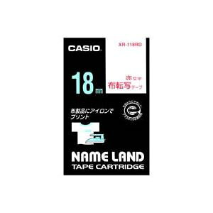 �i�܂Ƃ߁j�J�V�I CASIO �z�]�ʃe�[�v XR-118RD �ԕ����œ]�� 18mm�y×3�Z�b�g�z