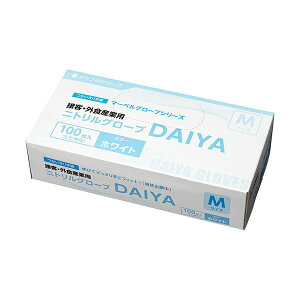 〔まとめ〕 アマノ マーベルグローブ DAIYA ホワイト M AM-CF362 1箱 (100枚) 〔×10セット〕 使い捨て手袋 使いきり手袋
