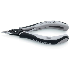 KNIPEX クニペックス 3452-130ESD 精密プライヤー 丸 クロスメッシュ 工具 ツール DIY 作業工具 道具 プライヤー