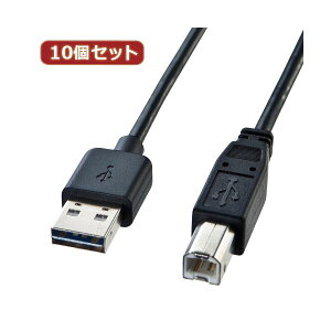 10�Z�b�g �T�����T�v���C ���ʑ}����USB�P�[�u���iA-B�W���j KU-R2 KU-R2X10